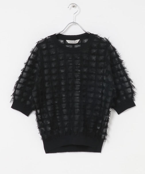 Torrazzo Donna　SHEER SHAGGY TOP