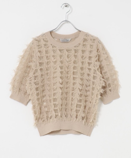 Torrazzo Donna　SHEER SHAGGY TOP