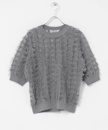 Torrazzo Donna　SHEER SHAGGY TOP