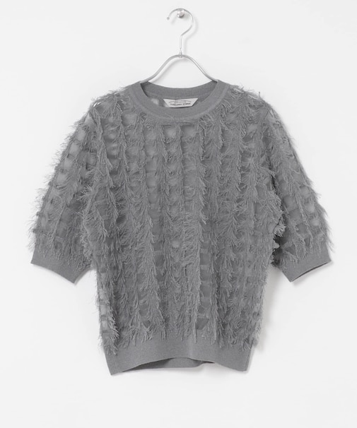 Torrazzo Donna　SHEER SHAGGY TOP