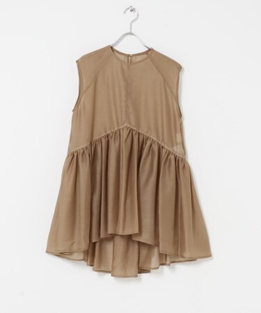 ELENDEEK　SHEER PEPLUM  BLOUSE