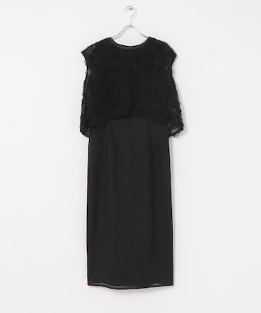 kaene　フラッフィーフラワーコンビドレス