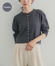 『別注』HANES×DOORS ワッフルコンパクトカーディガン