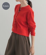 『別注』HANES×DOORS ワッフルコンパクトカーディガン