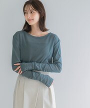 コットンチュールドッキングカットソー