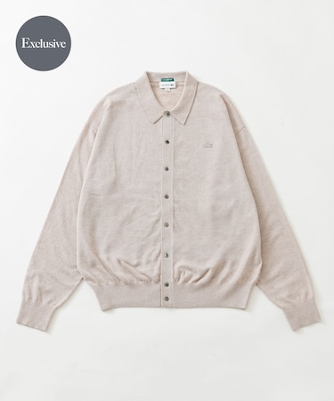 『別注』LACOSTE×URBAN RESEARC　KNIT POLO CARDIGAN