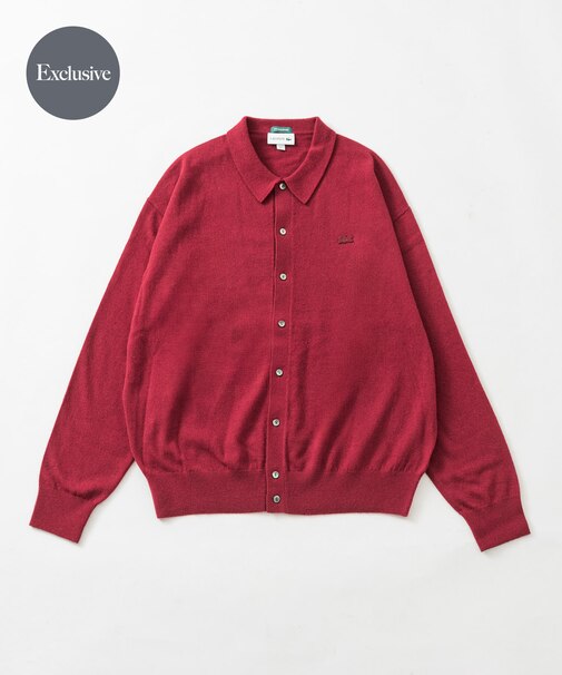 『別注』LACOSTE×URBAN RESEARC　KNIT POLO CARDIGAN