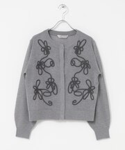 Torrazzo Donna　CORD LACE SHEER CARDIGAN