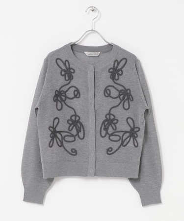 Torrazzo Donna　CORD LACE SHEER CARDIGAN