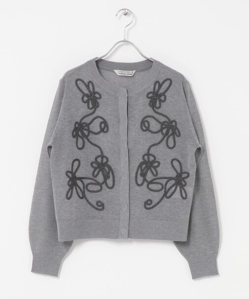 Torrazzo Donna　CORD LACE SHEER CARDIGAN