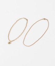 in mood MELT HEART 2P NECKLACE