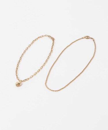 in mood MELT HEART 2P NECKLACE