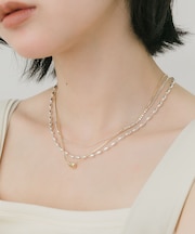 ミックスチェーンレイヤードセットネックレス