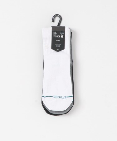 STANCE SOCKS　ICON QUARTER 3 PACK