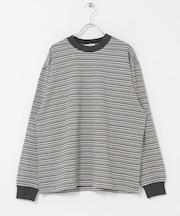 FORK&SPOON プレーティングボーダーロングスリーブTシャツ