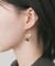メタルフラワーナローフープピアス