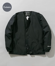 『別注』+phenix　WINDSTOPPER by GORE-TEX LABS ノーカラーダウンジャケット