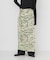 GANNI　PRINTED STRETCH SATIN SKIRT