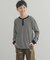 『150サイズあり』ワッフルボーダーロングTシャツ(KIDS)