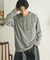 ボーダーフーディーロングTシャツ