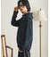 ボーダーフーディーロングTシャツ
