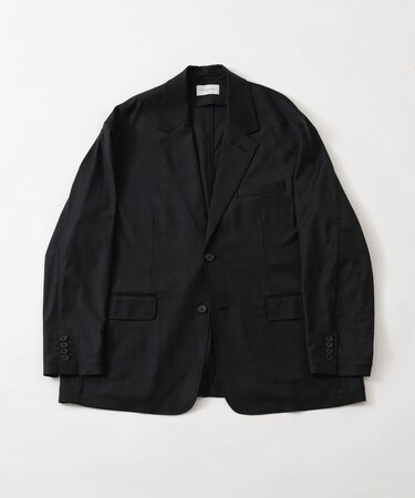 new basic　WOOL SILK SINGLE JACKET