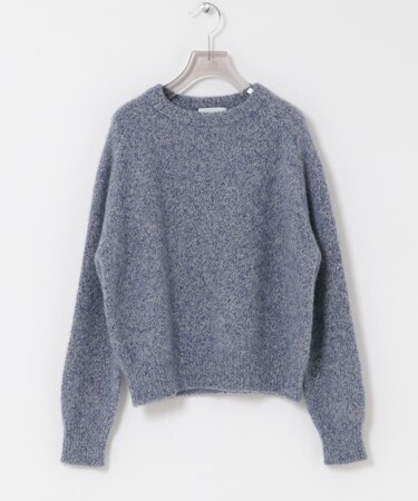 new basic　CASHMERE  SILK MOULINE KNIT