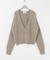 new basic　CASHMERE SILK DEEP V-NECK KNIT