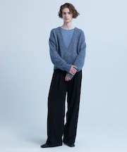 new basic CASHMERE SILK DEEP V-NECK KNIT