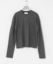 new basic　WASHABLE WOOL STRUCT TOPS