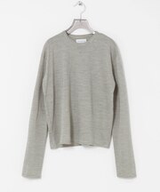 new basic　WASHABLE WOOL STRUCT TOPS