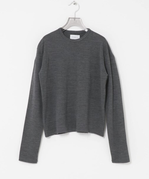 new basic　WASHABLE WOOL STRUCT TOPS