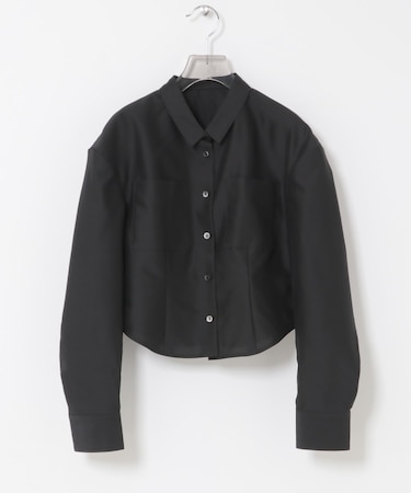 new basic　TAUT SILK SHIRTS