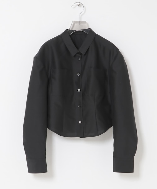 new basic　TAUT SILK SHIRTS