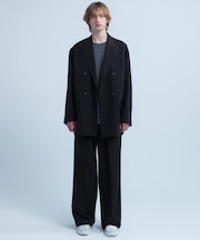 new basic WOOL SILK LINEN DOUBLE JACKET