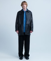 new basic LAMB LEATHER CAR COAT