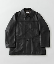 new basic　LAMB LEATHER CAR COAT