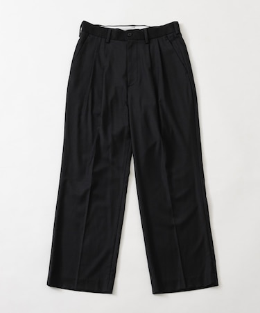 new basic WOOL SILK WIDE SLACKS
