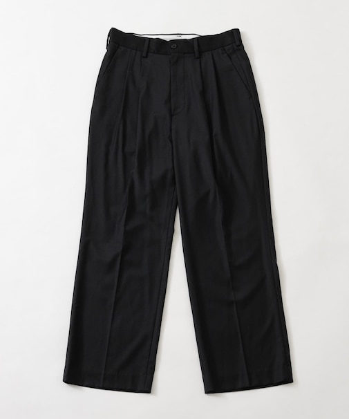 new basic WOOL SILK WIDE SLACKS
