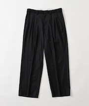 new basic WOOL SILK TAPERED SLACKS