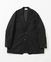 new basic　WOOL LINEN SINGLE JACKET