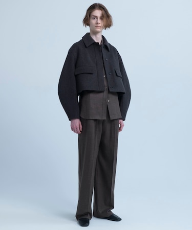 new basic　RIDGE MINIMAL SHORT COAT