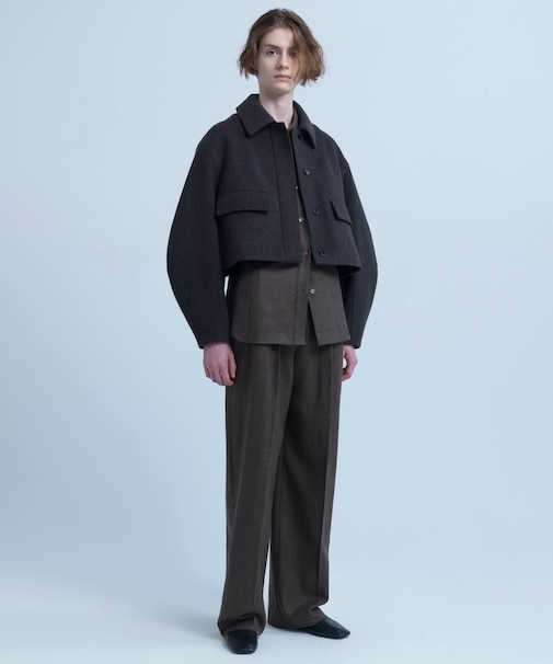 new basic　RIDGE MINIMAL SHORT COAT