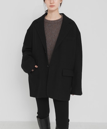 new basic BOILED WOOL JACKET