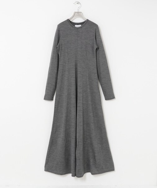 new basic WASHABLE WOOL LONG-SLEEVE ONE-PIECE