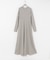 new basic　WASHABLE WOOL LONG-SLEEVE ONE-PIECE