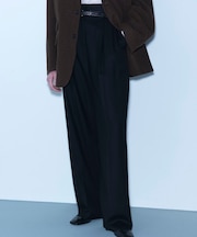 new basic　SAXONY HIGH WAIST PANTS