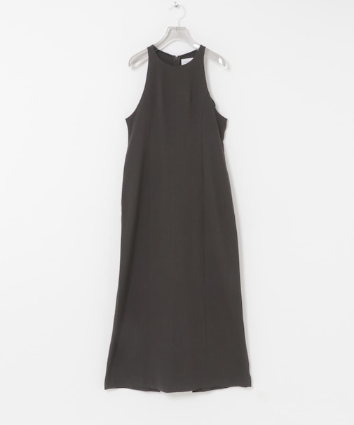 new basic　WOOL LINEN SILK ONE-PIECE