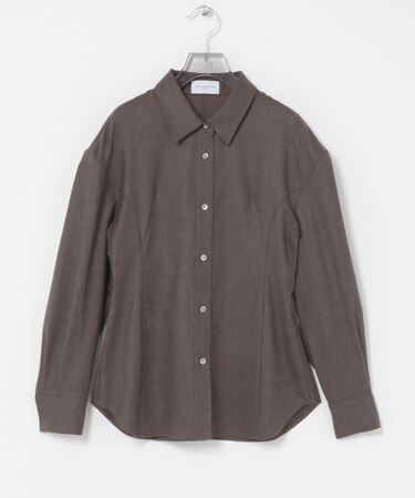 new basic　SAXONY FORM SLEEVE SHIRTS