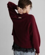 バナナスリーブニットプルオーバー